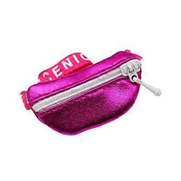 1:6 1:12 Docka Crossbody Midjeväska Modell Miniatyrscen Diorama Landskap Mikrolandskap för Älva Trädgård Dockor Actionfigur (Rosa) Rose