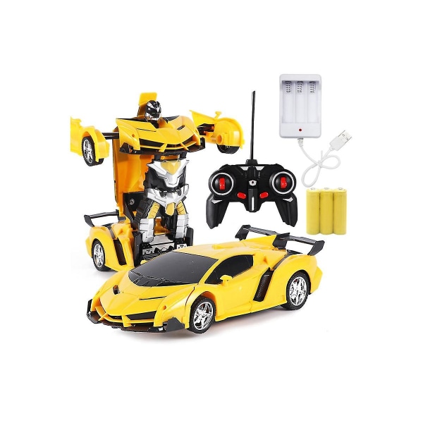 1:18 Transformer Rc Radio Remote Control Transformer Fordon Bil Deform Robot Leksak