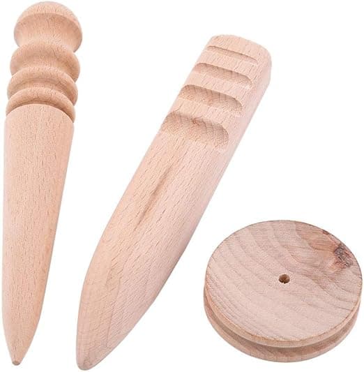 Läderpoleringsverktyg, Multi-size Läderkant Brännare 3 Typ,