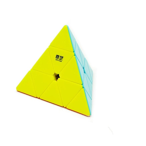 Pyramid Speed ​​Cube 3x3x3 Triangle Magic Cube Pussel För Barn Vuxna (Multicolor)