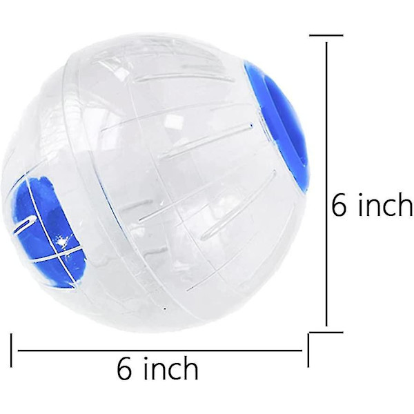 Smoking Hamster träningsboll, smådjur Hamsterleksak 6'' Löpning Sport Jogginghjul, Hamsteraktivitets Transparent boll för möss råtta