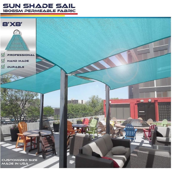 Solsejl, tykt polyester Oxford stof terrasse vandtæt UV-beskyttelse solsejl markise pool solsejl baldakin