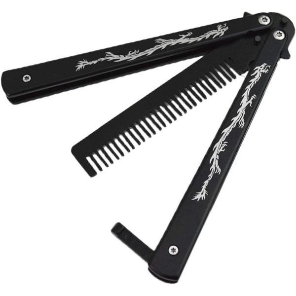 Butterfly Comb Rostfritt stål Vikkam Balisong metallverktyg C