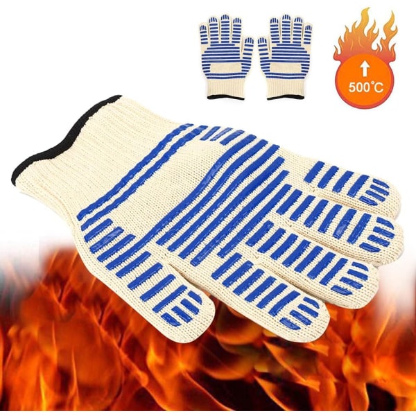 1 Pair Microwave Oven Gloves Fire Resistant Heat Resistant Safety