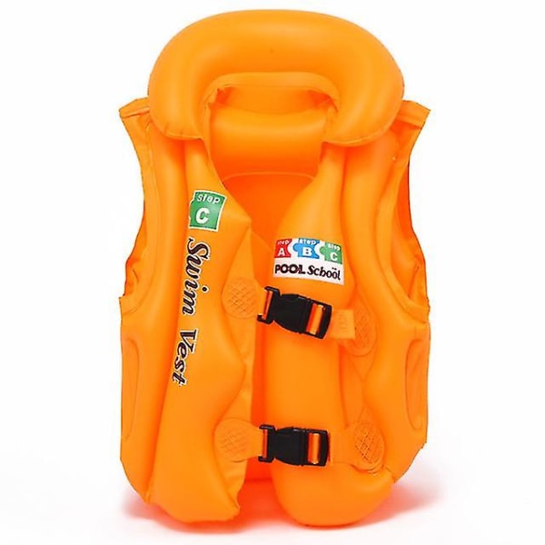 Safe Children Inflatable Life Jacket | Vest Life Jacket Swimming Aid（S orange）