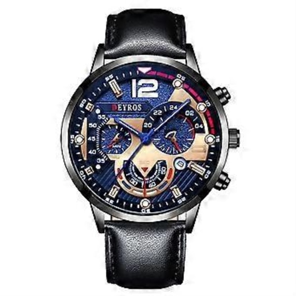 Herre Luksus Rustfrit Stål Ur Casual Quartz Analog Armbåndsur NY