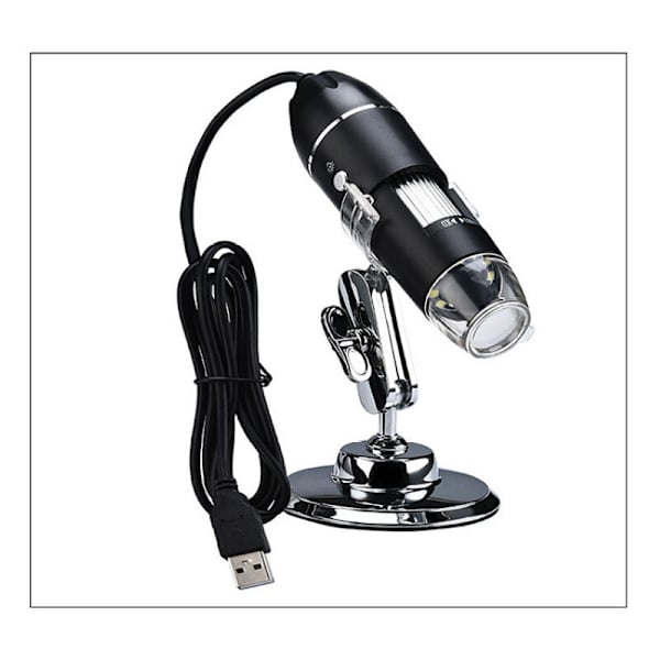 USB-digitalmikroskop, 40X-1000X förstoring, endoskop, 8 LED