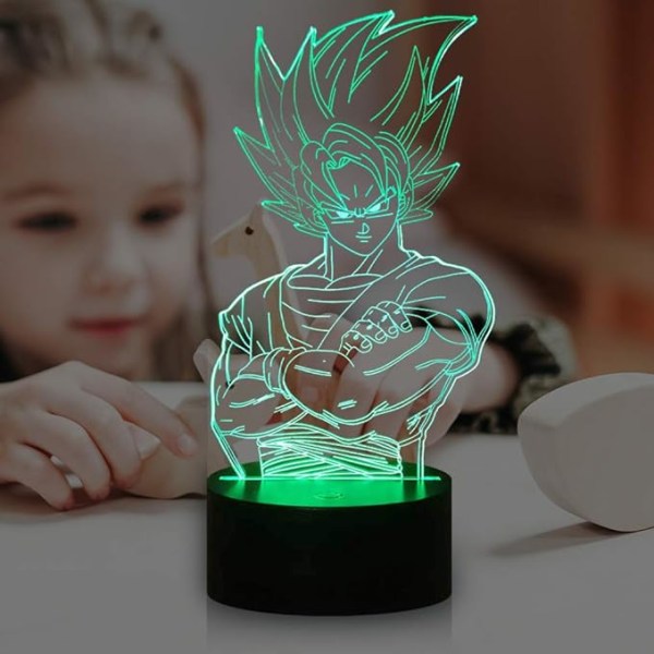 3D syv serie Dragon Ball frontlykter kakarot LED flerfarget acr