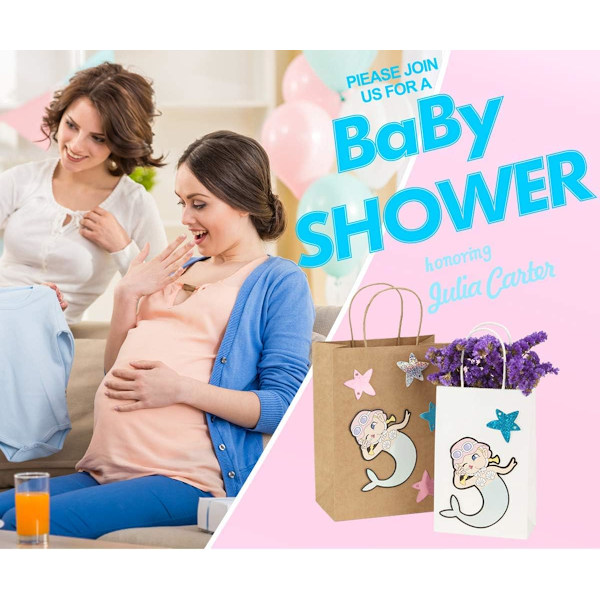5 stk. Gaveposer i Papir 21*11*27 cm Gaveposer, Gaveposer, Shopping