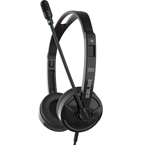 Moderne kablede hodetelefoner Ohpa H58 Over Ear  Støydemping Svart