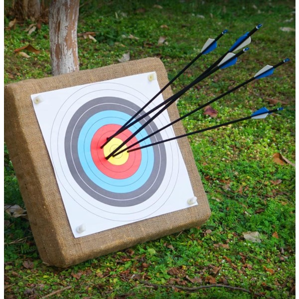 20 full ring target papir bueskyting mål 40cm x 40cm internasjonalt