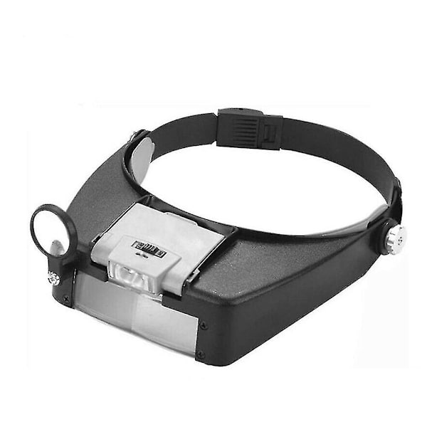 Auto Retractable Head Led Hovedbånd Forstørrelsesglas Oplyst Visir Briller Lupe