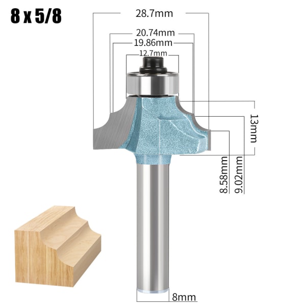 Shank Cutters - Architectural Molding Edging Line Milling Bits -