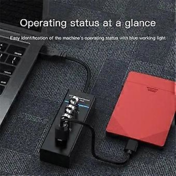 RYRA 4 Porte USB 3.0 HUB Høj Hastighed Splitter Adapter Kabel Længde 30/120cm Til Desktop