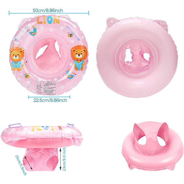 Baby Svømme Float, Oppustelig Svømme Ring med Flydende Sæde til 6-48