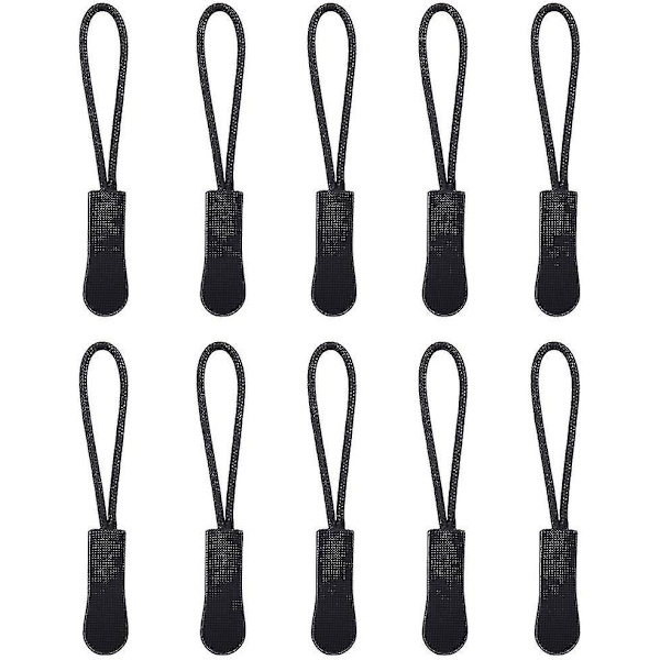 20 st dragkedjor dragkedja fixare - stark nylon sladd med ergonomiskt utformad gummi halkfri