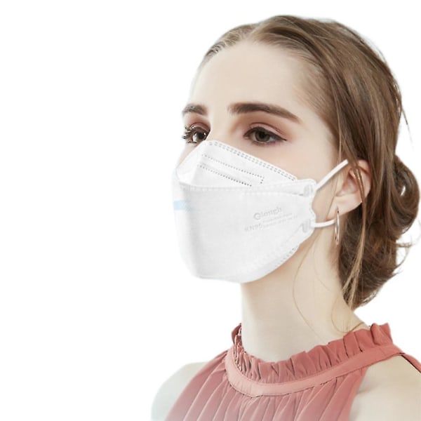 50 st Kn95 Mask Skyddande ansiktsmasker Vuxen ansiktsmasker Antidammmasker (mörkblå)