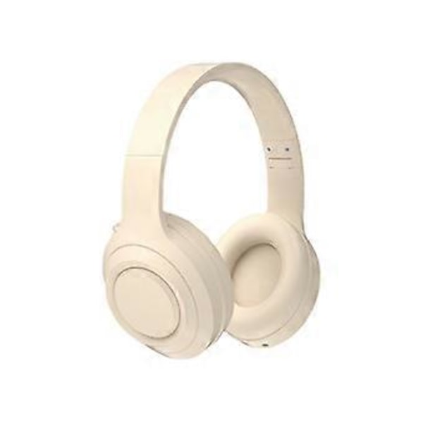 Bluetooth Headset Trådlösa Hörlurar Huvudburna TWS Hörlurar Beige