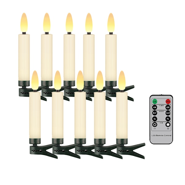 LED-juletræslys LED-juletræslys trådløs FLAME 10 BS