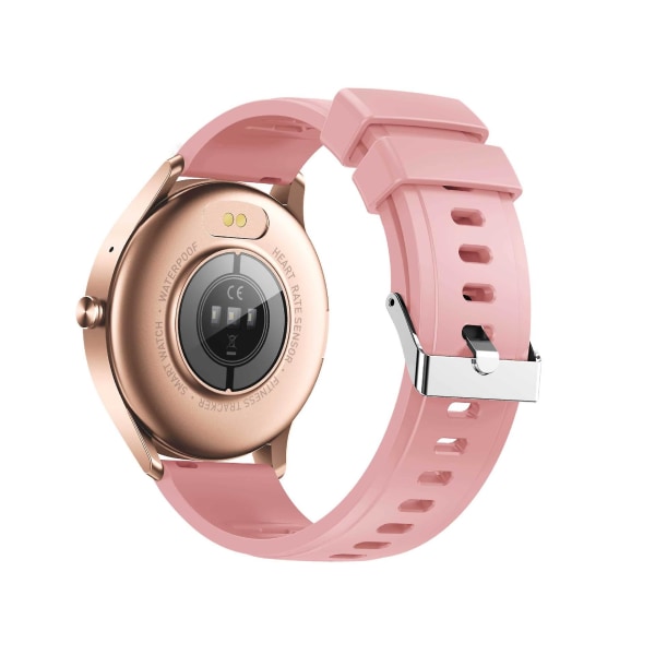 Zl50 1,28\" berøringsskjerm Bluetooth-anrop Smartwatch Pulsmåler Blodtrykksmonitor Vanntett Sport Smart Armbånd（Rose Gold）