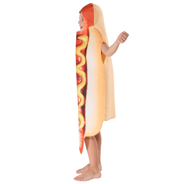 3D farveprint børn hotdog dragt jumpsuit mad scene cosplay
