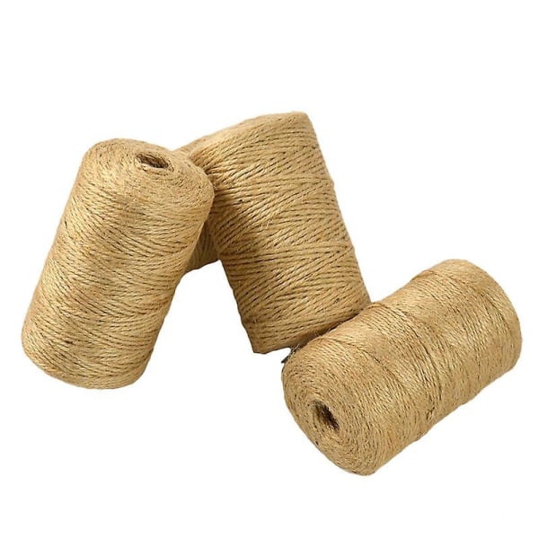 218 meter natur jute hamp reb 1mm bedste håndværk gave hamp reb jule hamp reb holdbar emballage reb