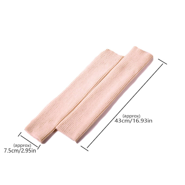 Naiset Talvi Ylimääräisen Pehmeä Yli Polven Korkea Jalattomia Neulotu Stirrup Jalkalämmittimet Jooga Baletti Tanssiin（Pink）
