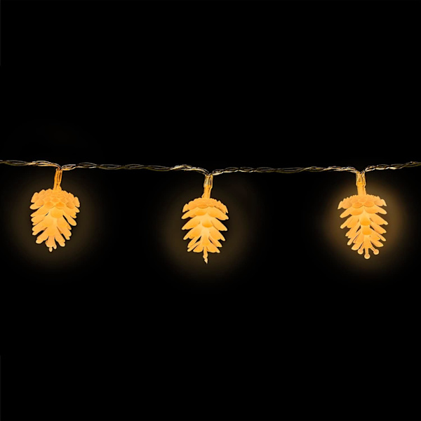 10 LED julekongler fe lyslenke – Perfekt til jul