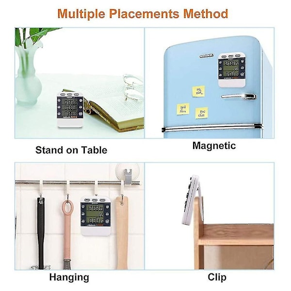Digital Timer 100 timer Triple Count Down/up Ur Timer Madlavning Timerdigital Timer 100 timer Triple Count Down/up Ur Timer Madlavning Timer