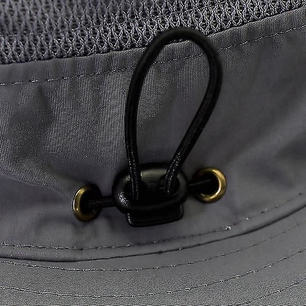 Unisex bredbrättad solhatt, utomhus Upf 50+ vattentät Boonie-hatt sommar UV-skydd solkepsar（orange）