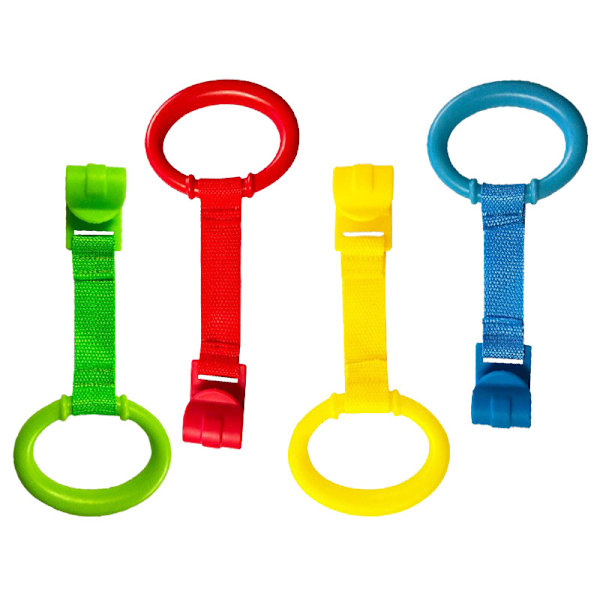 Babysengringer Ringer for barneseng og lekegrind Store ringer for balansetrening Ideell for å hjelpe babyen med å komme seg ut av vuggen Tilfeldige farger