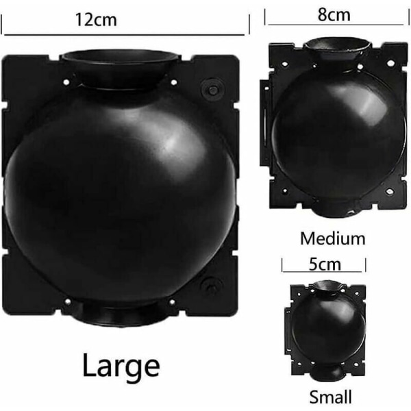 15 stk. l+m+s, sort planteforplantningsboks formeringskugle, Grafti