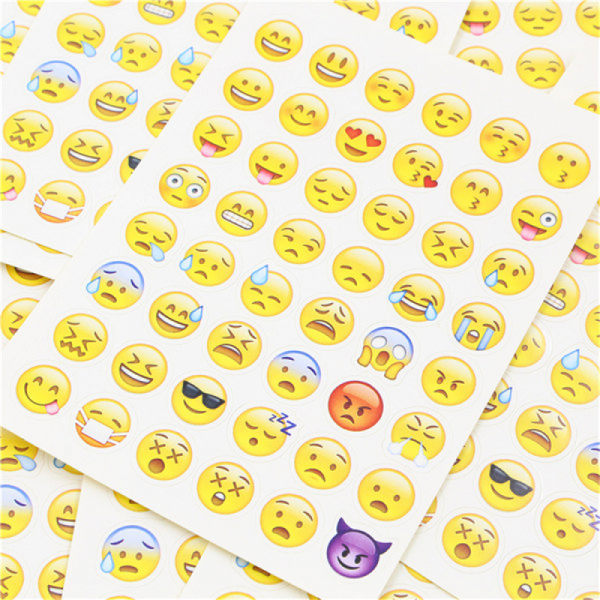 Emoji-klistermärken (12 sidor) Emoji-klistermärken