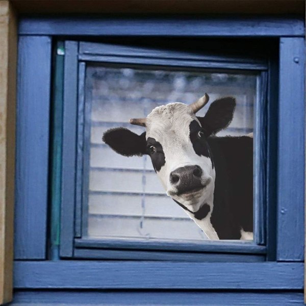 3st ko väggdekoration rum inredning, söta djur väggdekal för