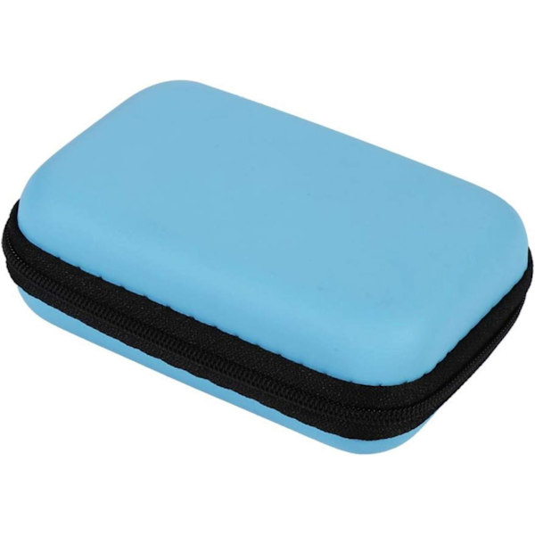 Mini bærbar øretelefon etui opbevaringspose med lynlåslomme f