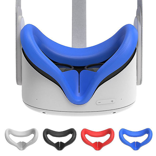 Vr Face Silikonöverdrag Kuddfodral För Oculus Quest 2（Blå）