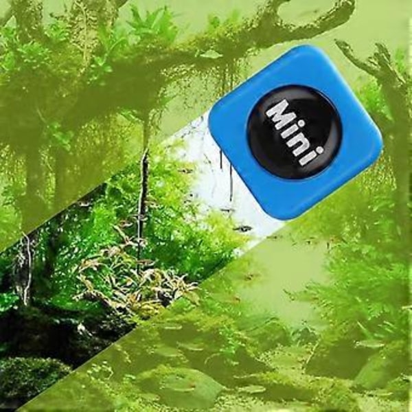 Akvarium Magnetisk Skrubber til Glas Fisk til Tank Mini Alge Skraber Fjerner til Små Akvarier og Saltvand Ferskvand Blå Blue