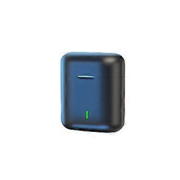 2 st Trådlösa Bluetooth Hörlurar Sport Öronproppar med Laddningsfodral Vit Svart