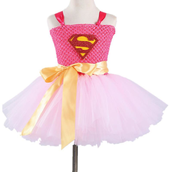 The Avengers Gladiator Uniform Cosplay Girls Tutu Dress Customs（L Pink）