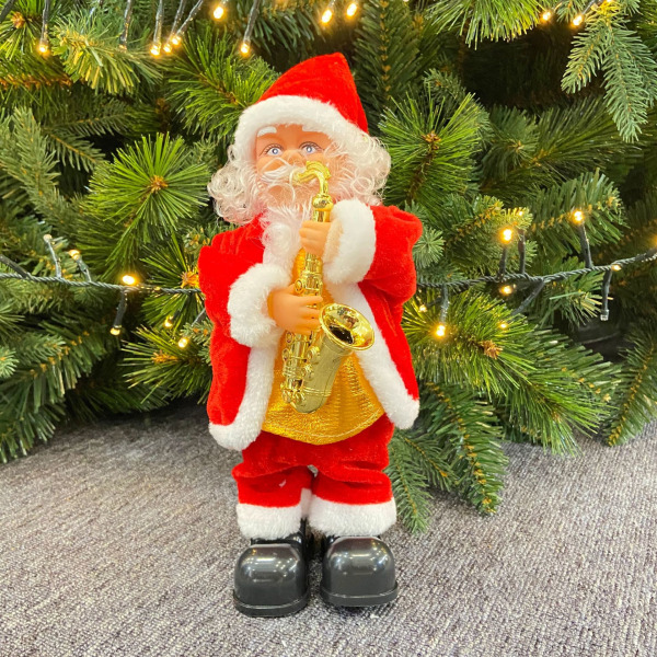 Saxofon julemand julemusik æske ornament