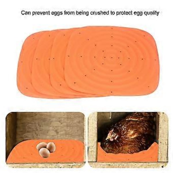 Uudelleenkäytettävät kanapesäpehmusteet, mukavat kanapesämatot kanankoppiin, pestävä malli tarjoaa mukavuutta ja säästöjä, oranssi orange