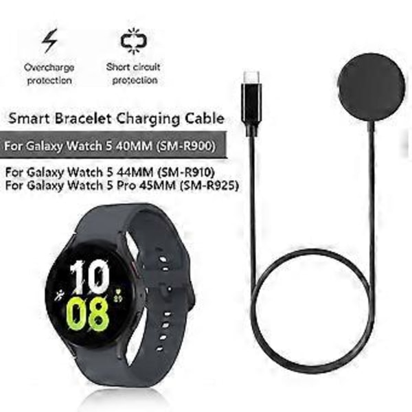 Hurtiglader for Samsung Galaxy Laderdokk for Galaxy Watch 5 5 Pro Magnetisk Lading