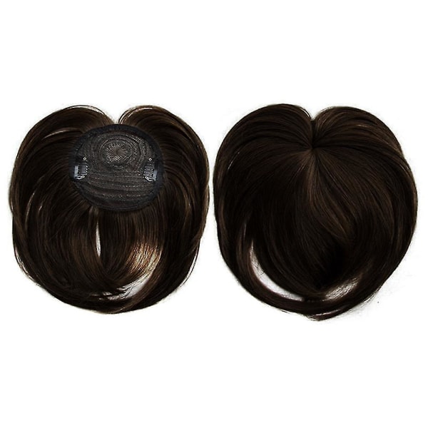 Clip-on Hair Topper Värmebeständig fiber hårförlängning Peruk Hårstycke för kvinnor 6A