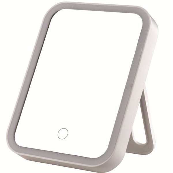 LED-sminkspegel, belyst sminkspegel, bärbar rese-USB-laddning