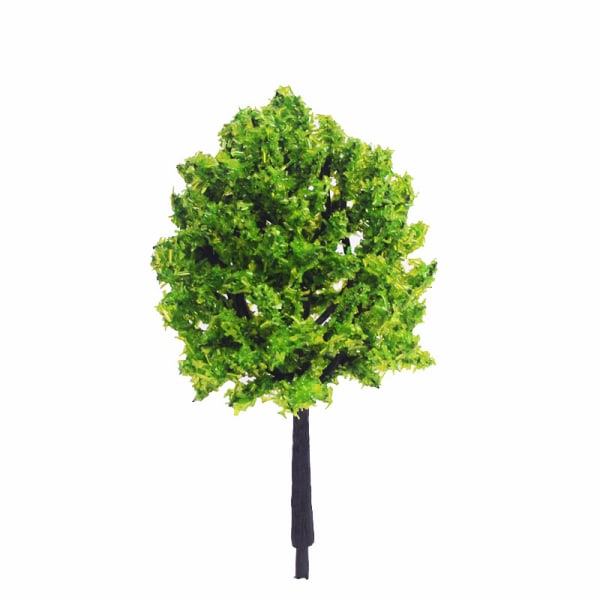 Set med 40 blandade miniatyrträd, tredimensionella modelltillbehör