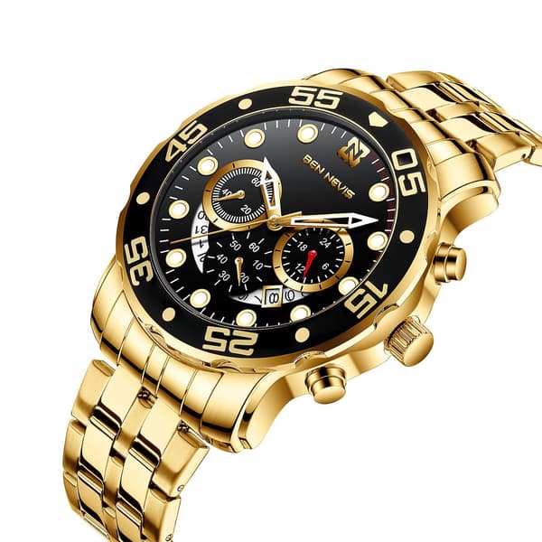 Ben Nevis Herre Quartz Ur (Guld)