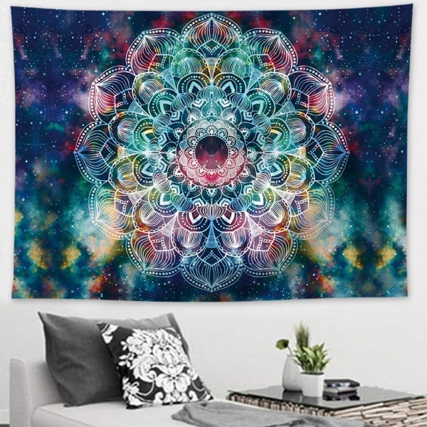 1 st 200*150cm Mandala Tryckta Gobeläng Hippie Stjärna Elefant Vägg