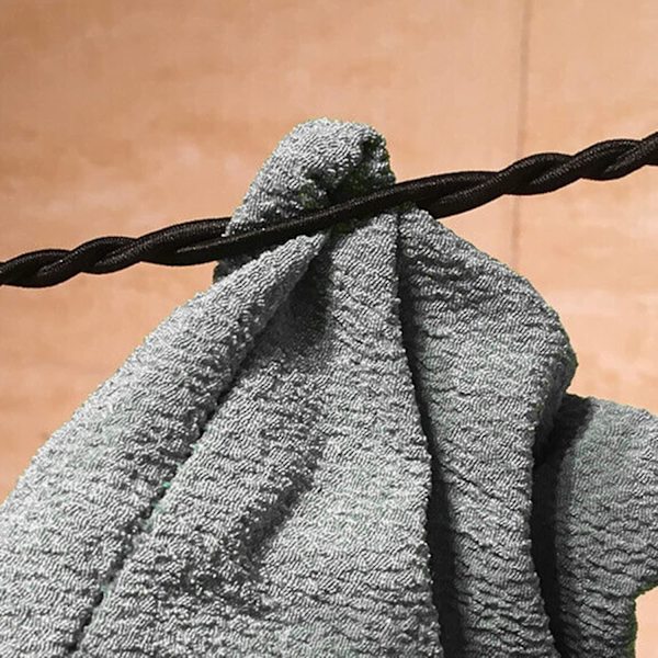 Resbar klädstreck justerbar elastisk klädstreck med krokar och sugkoppsfästen för utomhusbruk