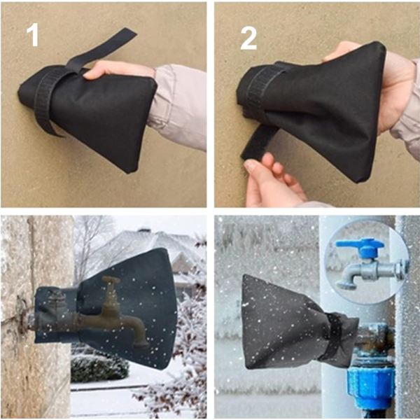 210D, 18 * 25CM Velcro isoleringsdæksel, vinter frostvæske, udendørs