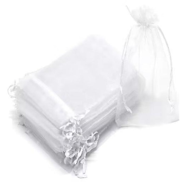 50 st Bunch Protection Bag 17x23cm Grape Fruit Organza Bag Med Dragsko ger totalt skydd（20*30CM 50st GREEN）